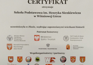 Carertyfikat - Palmiry, 62 Zlot - 2022