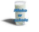 Ilustracja przedstawiająca szklankę z mlekiem.
