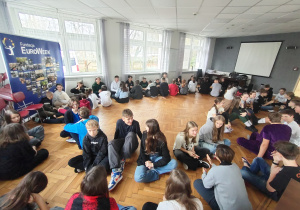 Uczniowie w czasie warsztatów Euroweek