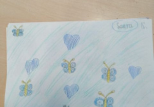 Praca plastyczna uczniów nt. autyzmu
