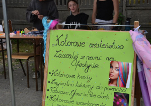 Stoiska w czasie festynu