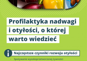 Broszura informacyjno-edukacyjna dotyczącą profilaktyki nadwagi i otyłości u dzieci. Strona 1