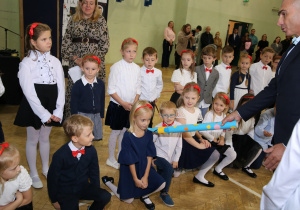 Uczniowie w czasie uroczystości