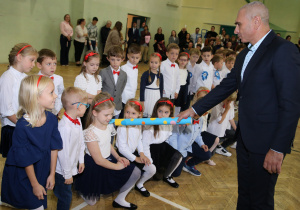 Uczniowie w czasie uroczystości