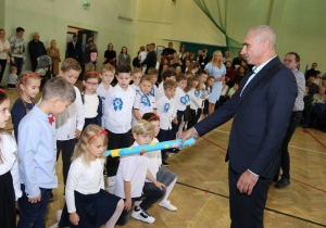 Uczniowie w czasie uroczystości