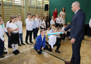 Uczniowie w czasie uroczystości