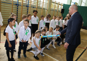 Uczniowie w czasie uroczystości