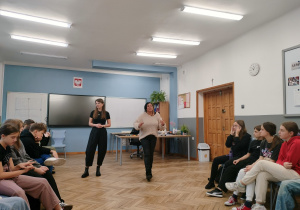 Uczniowie w czasie zajęć