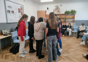 Uczniowie w czasie zajęć