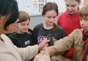 Uczniowie w czasie zajęć