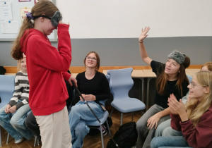 Uczniowie w czasie zajęć