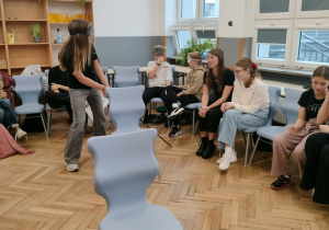 Uczniowie w czasie zajęć