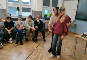 Uczniowie w czasie zajęć