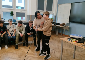 Uczniowie w czasie zajęć