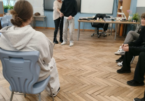 Uczniowie w czasie zajęć