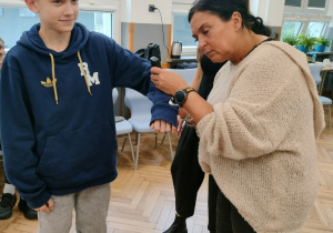 Uczniowie w czasie zajęć