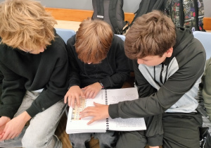 Uczniowie w czasie zajęć