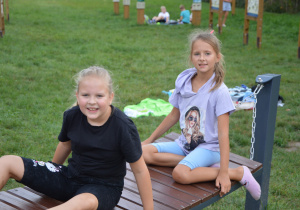 Uczniowie w czasie pikniku