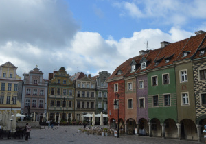 Grupa uczniów na Starym Mieście