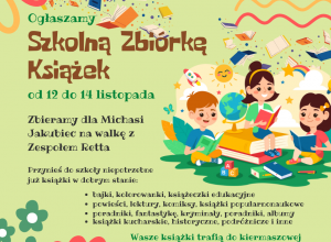 Szkolna zbiórka książek dla Michasi Jakubiec