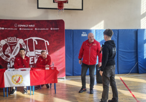 Uczniowie i członkowie kubu Widzew