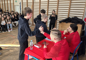 Uczniowie i członkowie kubu Widzew