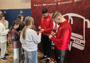 Uczniowie i członkowie kubu Widzew