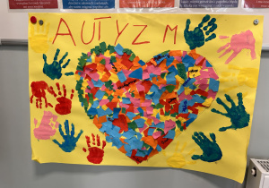 Plakat wykonany przez uczniów