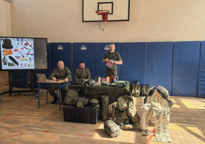 Żołnierze Wojska Polskiego w czasie prowadzenia zajęć