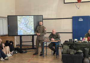 Żołnierze Wojska Polskiego w czasie prowadzenia zajęć