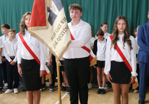 Poczet sztandarowy szkoły